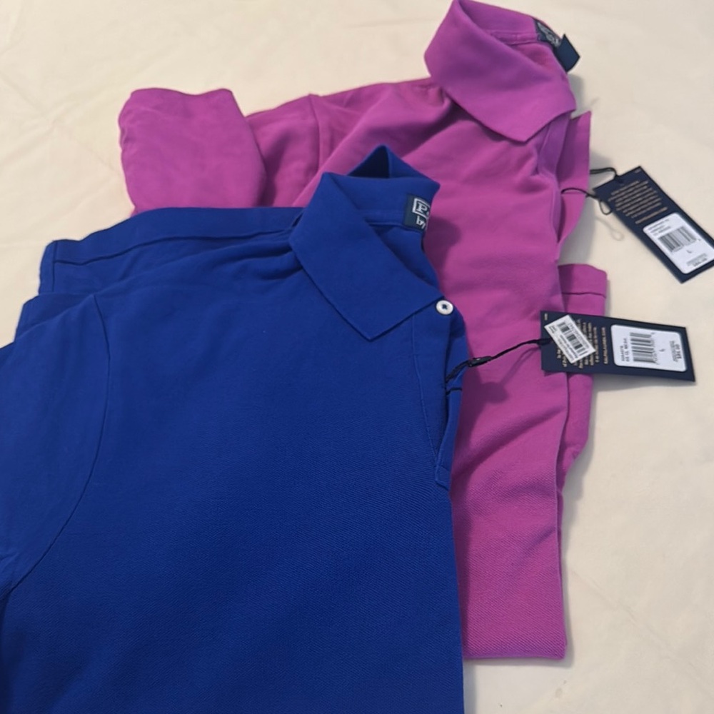 Ralph Lauren Vibrant Blue and Pink Polo Shirts